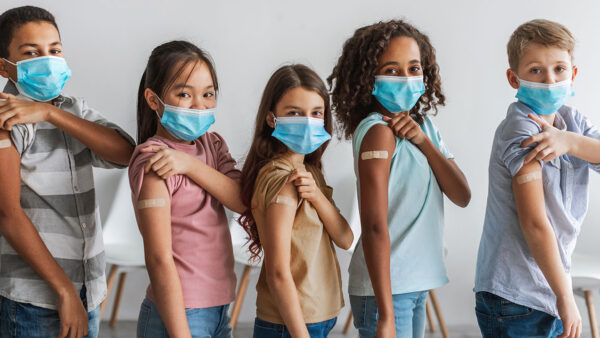 Kids after vaccination